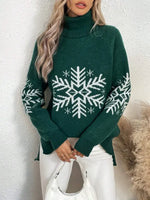 High Collar Christmas Sweaters Women's Clothing Markonline