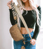 Camel Colorblock Strap Chain Shoulder Bag With Coin Purse Dear-Lover Dropshipping