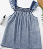 Ashleigh Blue Ruffled Shirred Neckline Sleeveless Denim Tank Top Dear-Lover Dropshipping