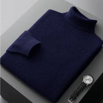 Men's high collar pullover sweater for autumn and winter, loose knit base sweater for men Markonline