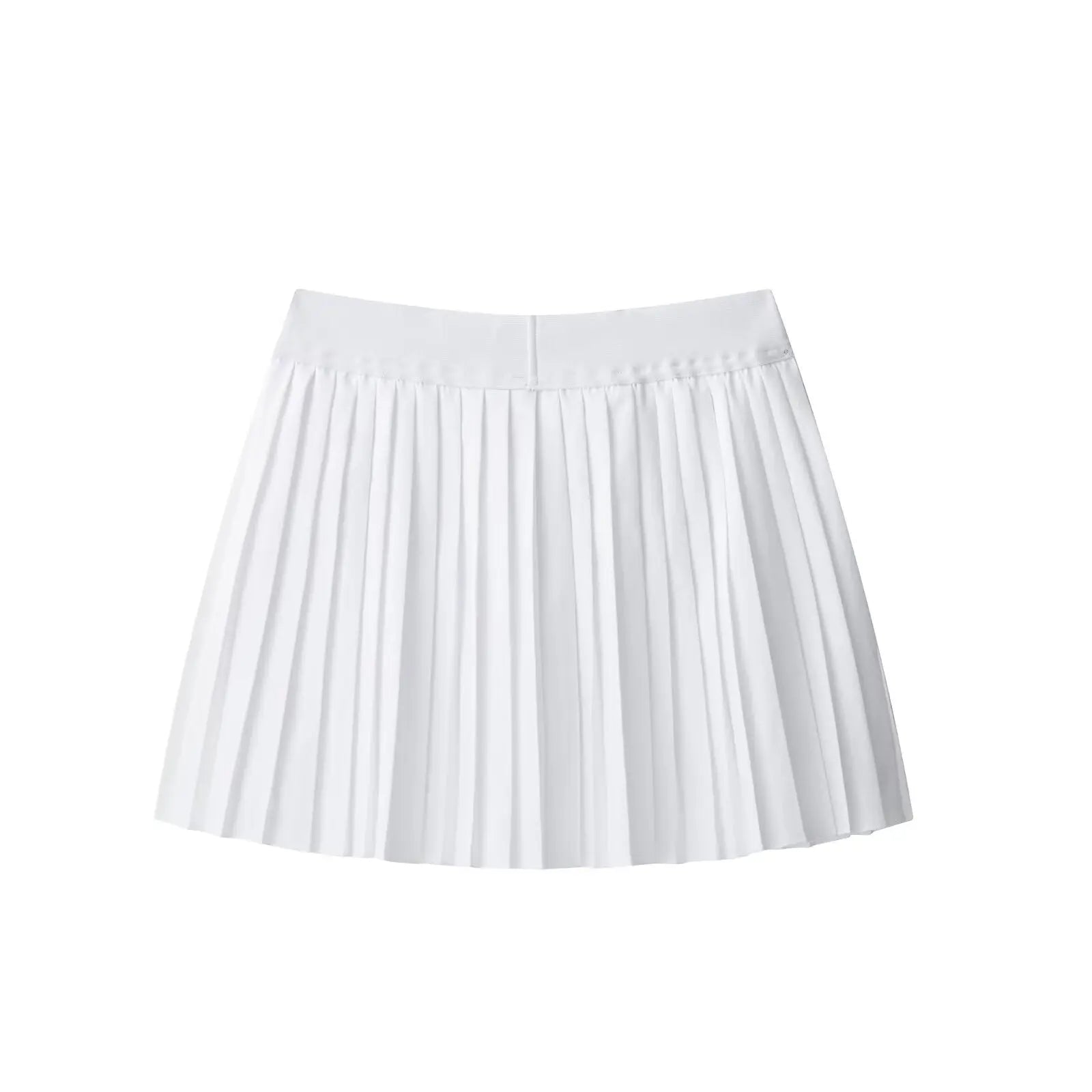Temperament pleated skirt white A-line short skirt half skirt for women eprolo