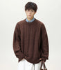 Solid color round neck sweater for men Markonline