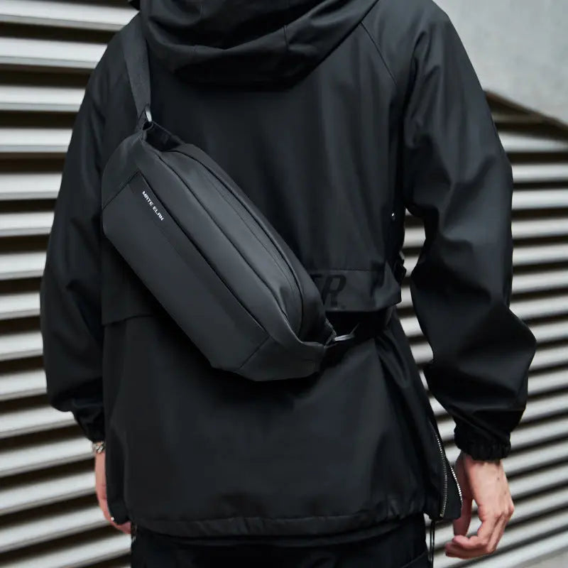 Chest bag men's small shoulder bag multifunctional trendy crossbody bag commuter mailman shoulder bag waist bag backpack