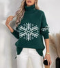 High Collar Christmas Sweaters Women's Clothing Markonline
