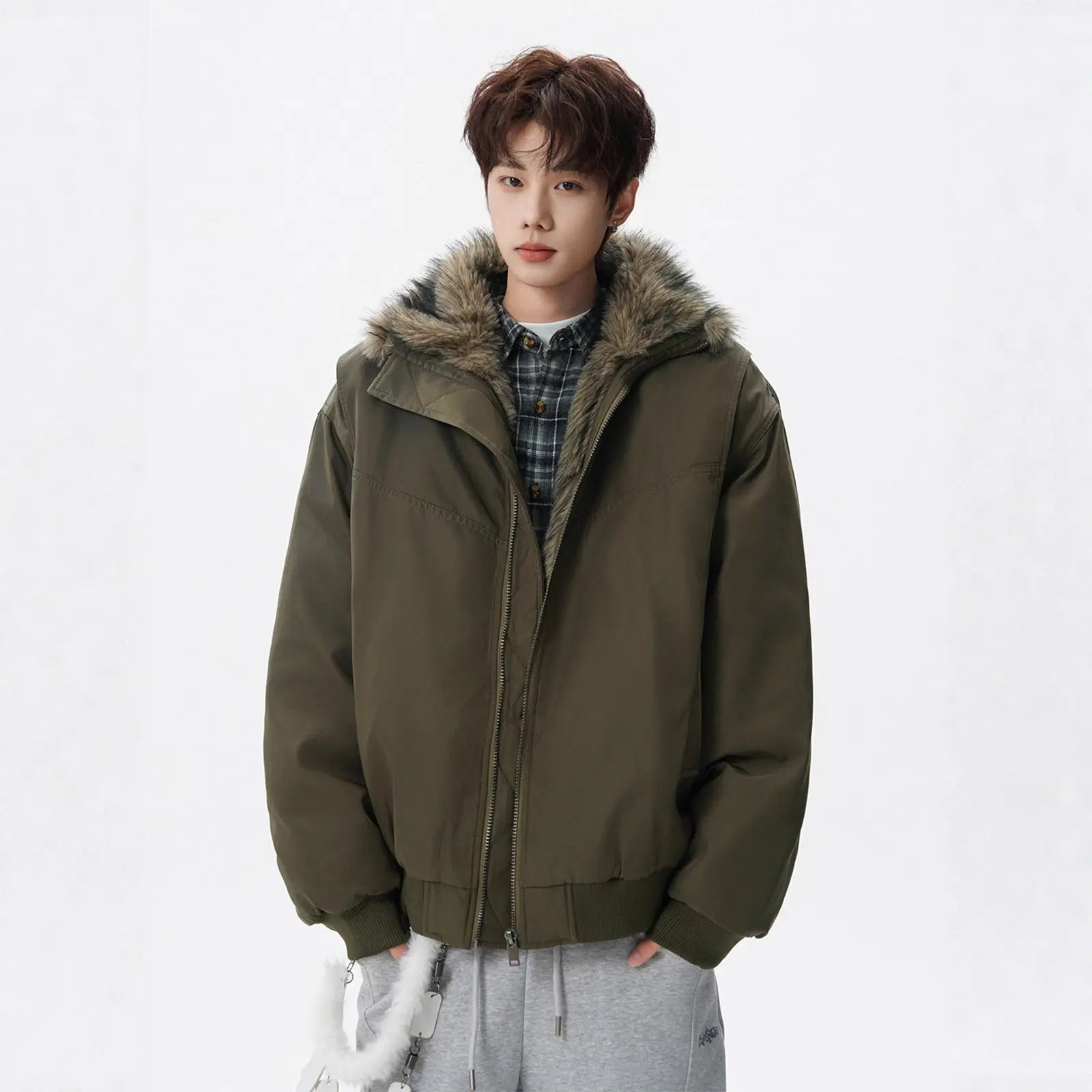 Retro Mountain Bandit Stand Collar Cotton Coat for Men and Women, Winter Fashion Brand Loose High-End Thick Warm Cotton Jacket Markonline