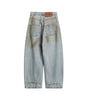 Wash and tie dye denim jeans for men and women Markonline