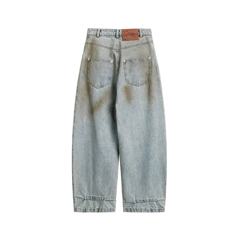 Wash and tie dye denim jeans for men and women Markonline