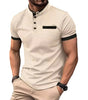 POLO Men's Checkered Stand Collar Polo Shirt Markonline