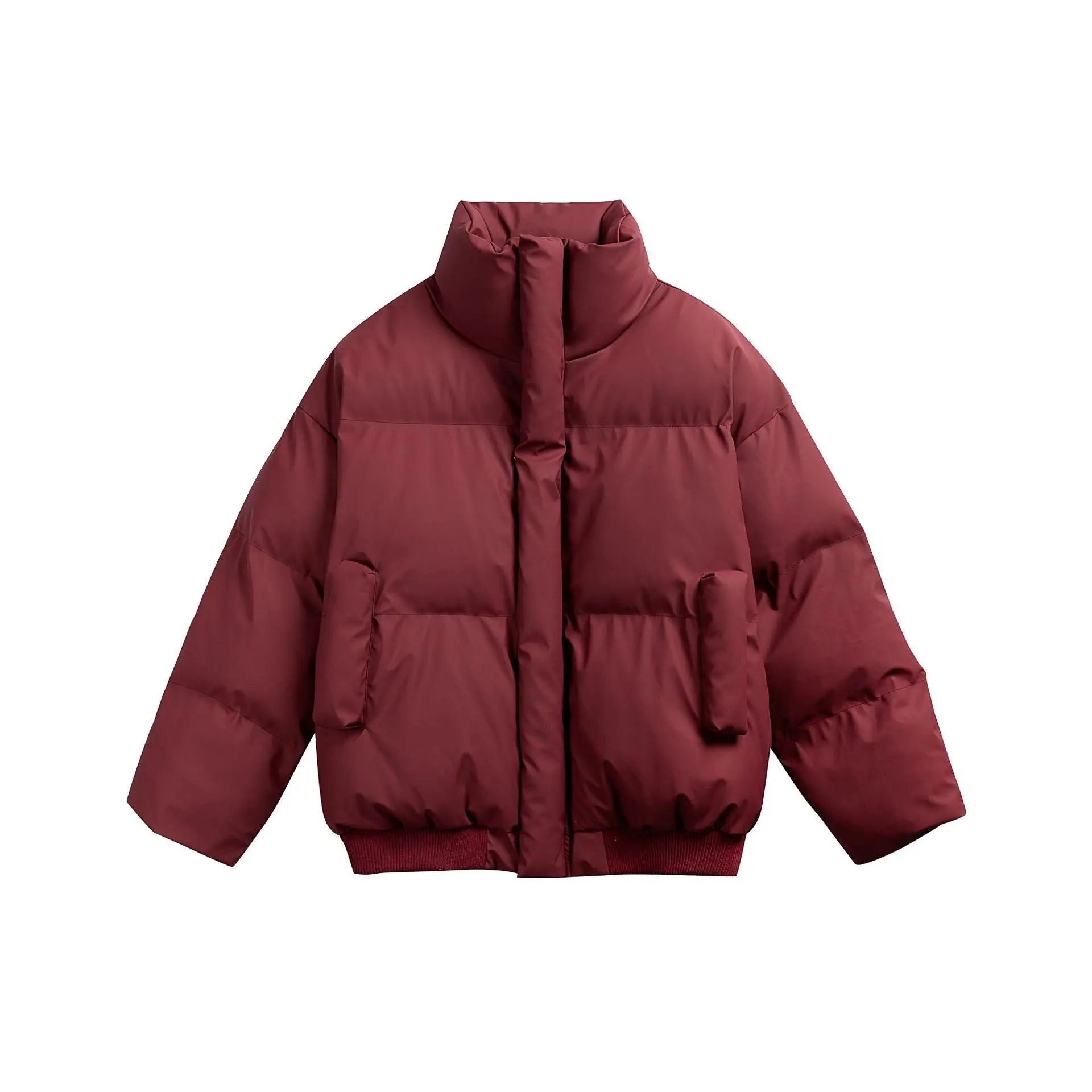 Collar PU Leather Cotton Coat for Men and Women Thick Warm Cotton Jacket Markonline