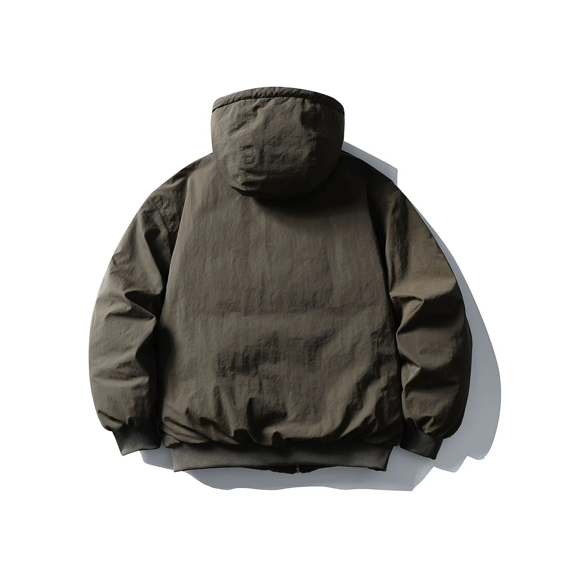 Workwear Down Jacket Men Thick Puffer Coat Hooded White Duck Down Outerwear eprolo