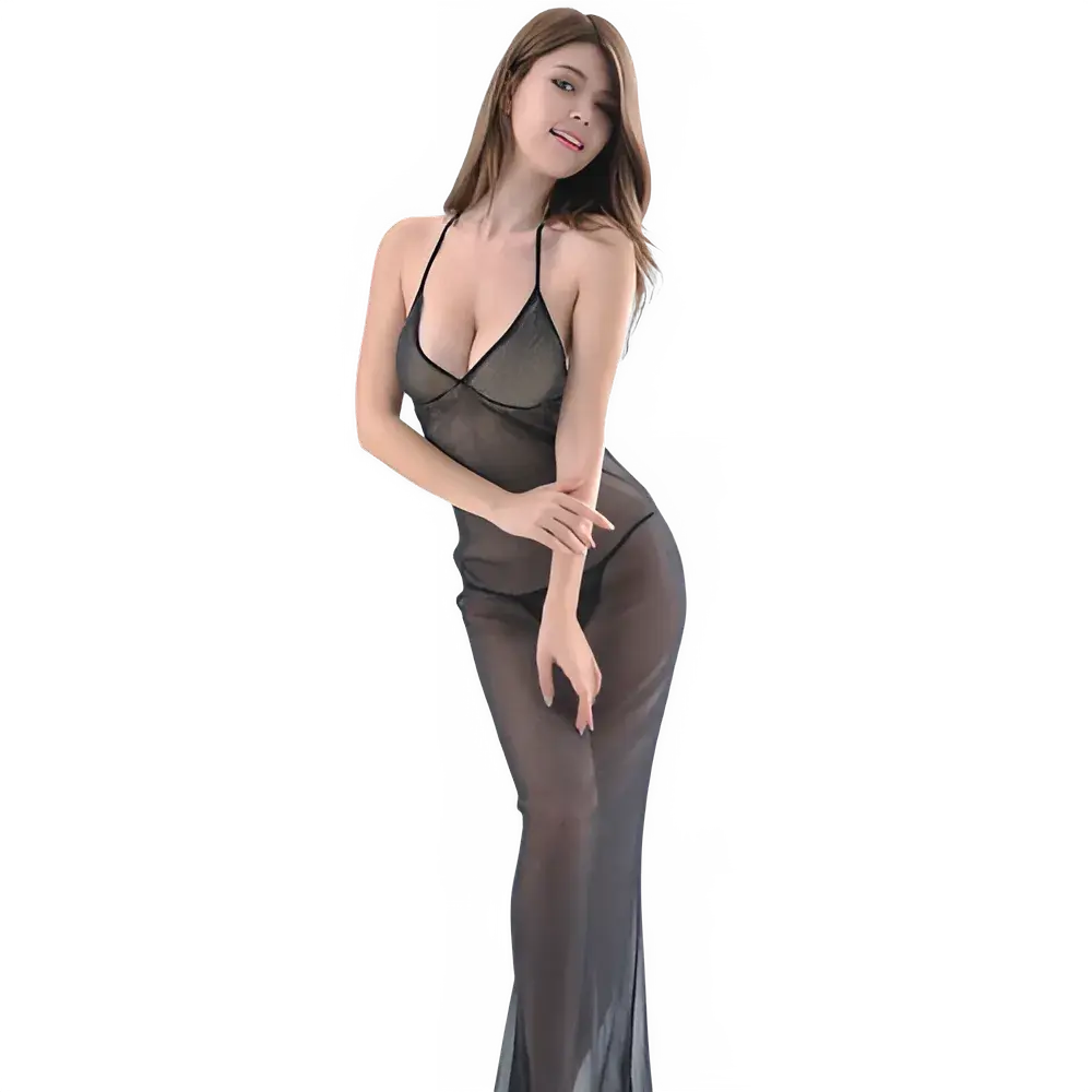 Sexy Lace Nightdress for Women - See Through Kimono