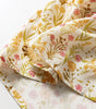 Yellow Floral Print Frilly Trim Smocked Cuff Long Sleeve Loose Shirt Dress Markonline