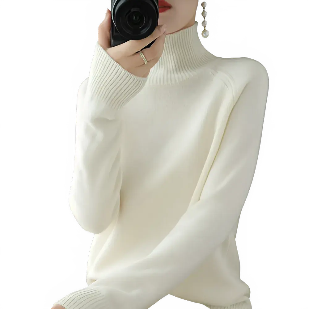 Women’s Elegant Cashmere Turtleneck Sweater