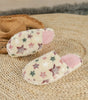 Beige Star Pattern Plush Home Slippers Dear-Lover Dropshipping