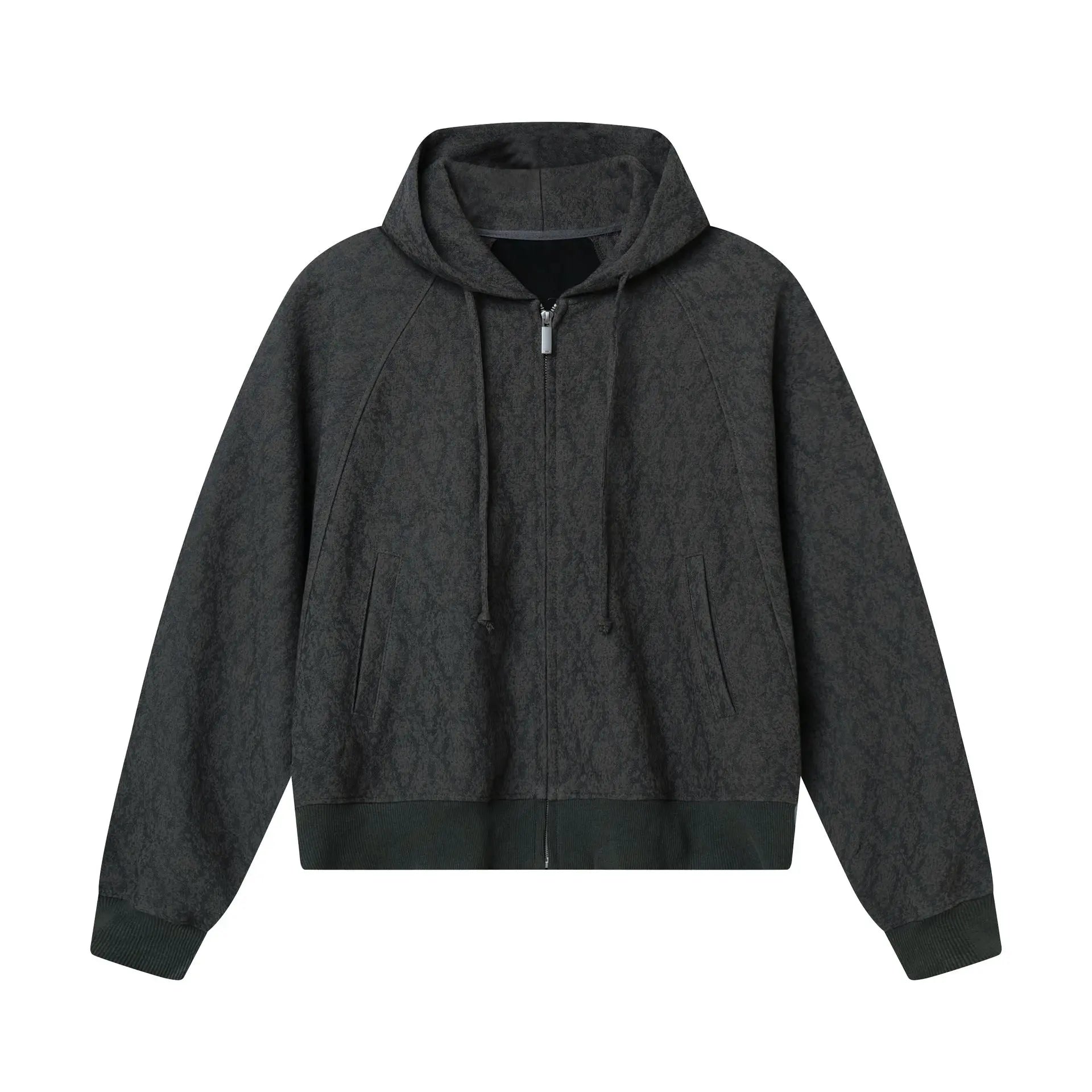 Diamond patterned jacket with zipper sweatshirt for men Markonline