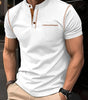 POLO shirt stand collar pocket men's sports polo shirt Markonline