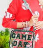 Blackish Green GAME DAY Chenille Embroidered Clear PVC Shoulder Bag Dear-Lover Dropshipping