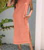 Carrot Mineral Wash Pocketed T-shirt Long Dress Markonline