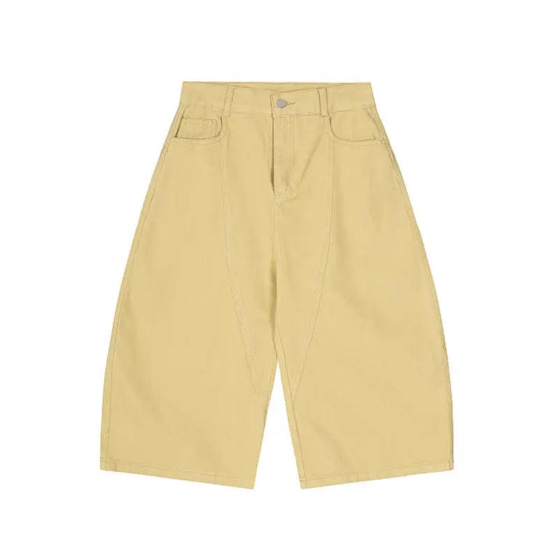 Washed denim cropped pants for men Markonline