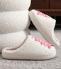 White Plush Christmas Tree Color Contrasted Liner House Slippers Markonline