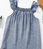 Ashleigh Blue Ruffled Shirred Neckline Sleeveless Denim Tank Top Dear-Lover Dropshipping