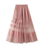 Cake skirt design irregular half skirt dreamy mesh skirt for women eprolo