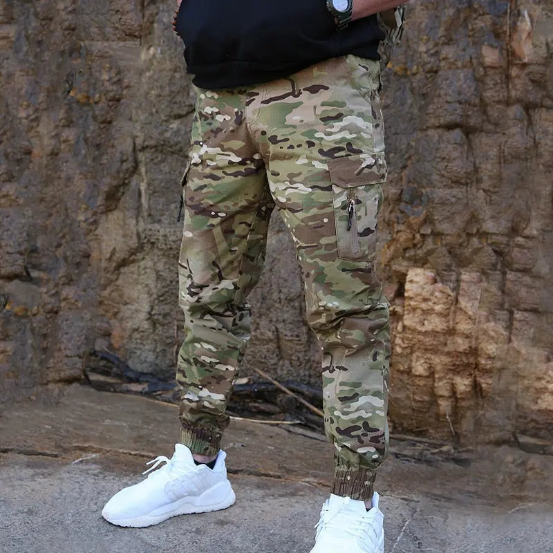 Mege Brand Men Fashion Streetwear Casual Camouflage Jogger Pants Tactical Military Trousers Men Cargo Pants for Droppshipping Markonline