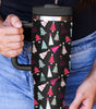 Black Cartoon Christmas Tree Printed Thermos Cup 40oz Dear-Lover Dropshipping