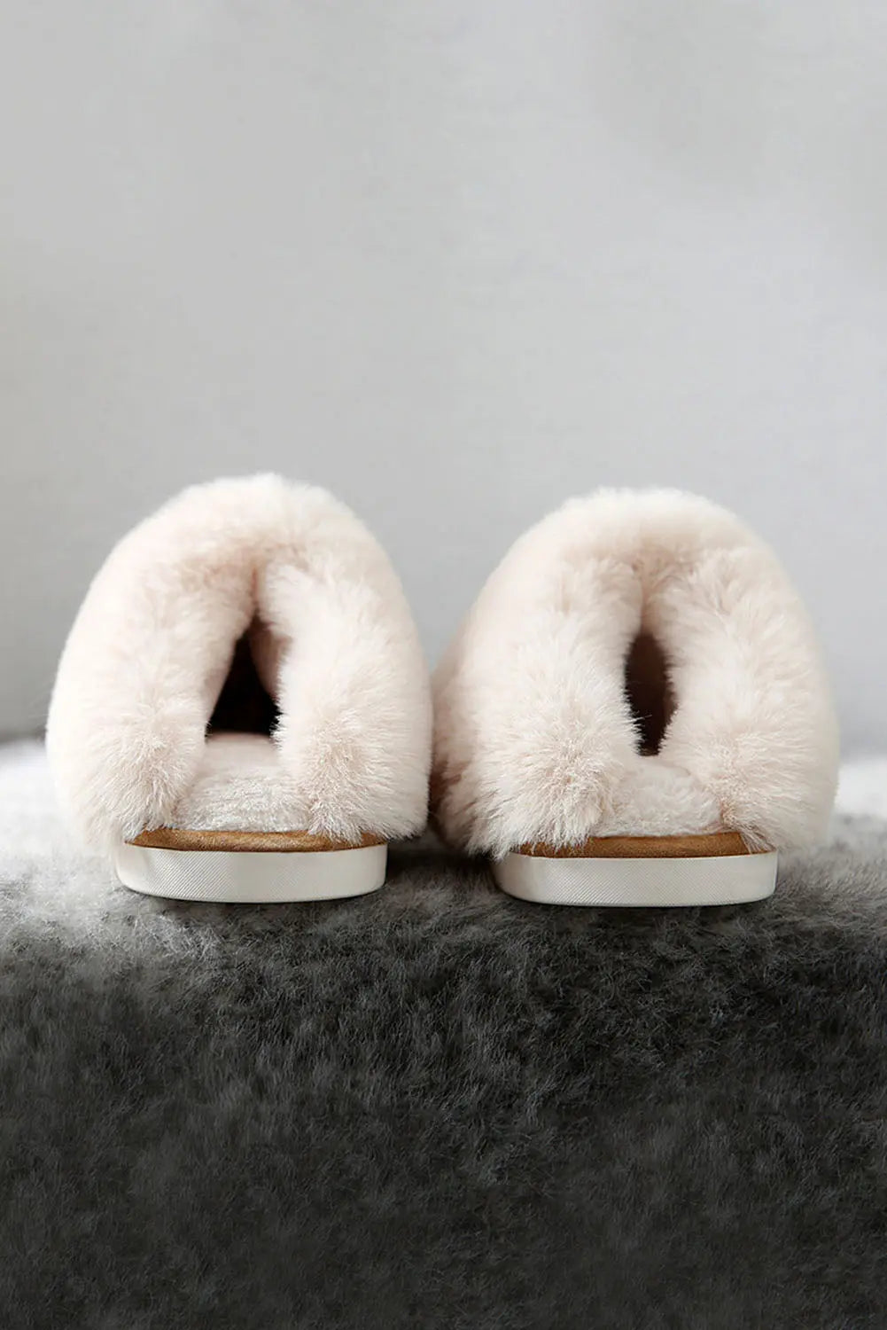 Camel Plush Suede Winter Home Slippers Dear-Lover Dropshipping