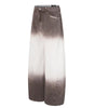 Retro Style Washed Ombre Color Knife-Edge Jeans for Men and Women,  Loose Floor-Length Wide Leg Pants Markonline