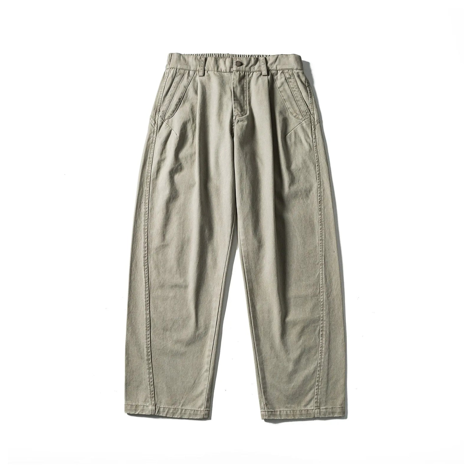 Solid color minimalist casual pants for men with patchwork pants