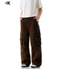 Multiple Pockets for Men and Women Slimming Straight Leg Casual Trousers Markonline