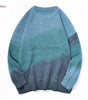 Gradient color loose knit sweater for men and women Markonline