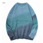Gradient color loose knit sweater for men and women Markonline