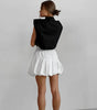 European and American minimalist high waisted skirt versatile short skirt for women eprolo