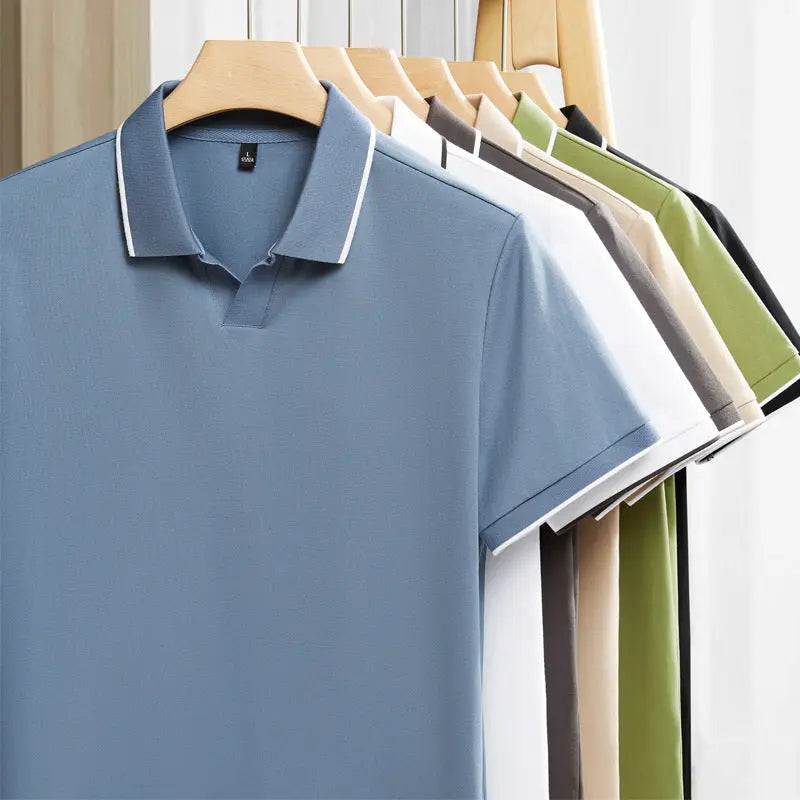 Men's Short Sleeve Polo Shirt Business Casual Top Markonline