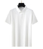 Men's Elastic Short Sleeve Polo Shirt with Snap Buttons Markonline