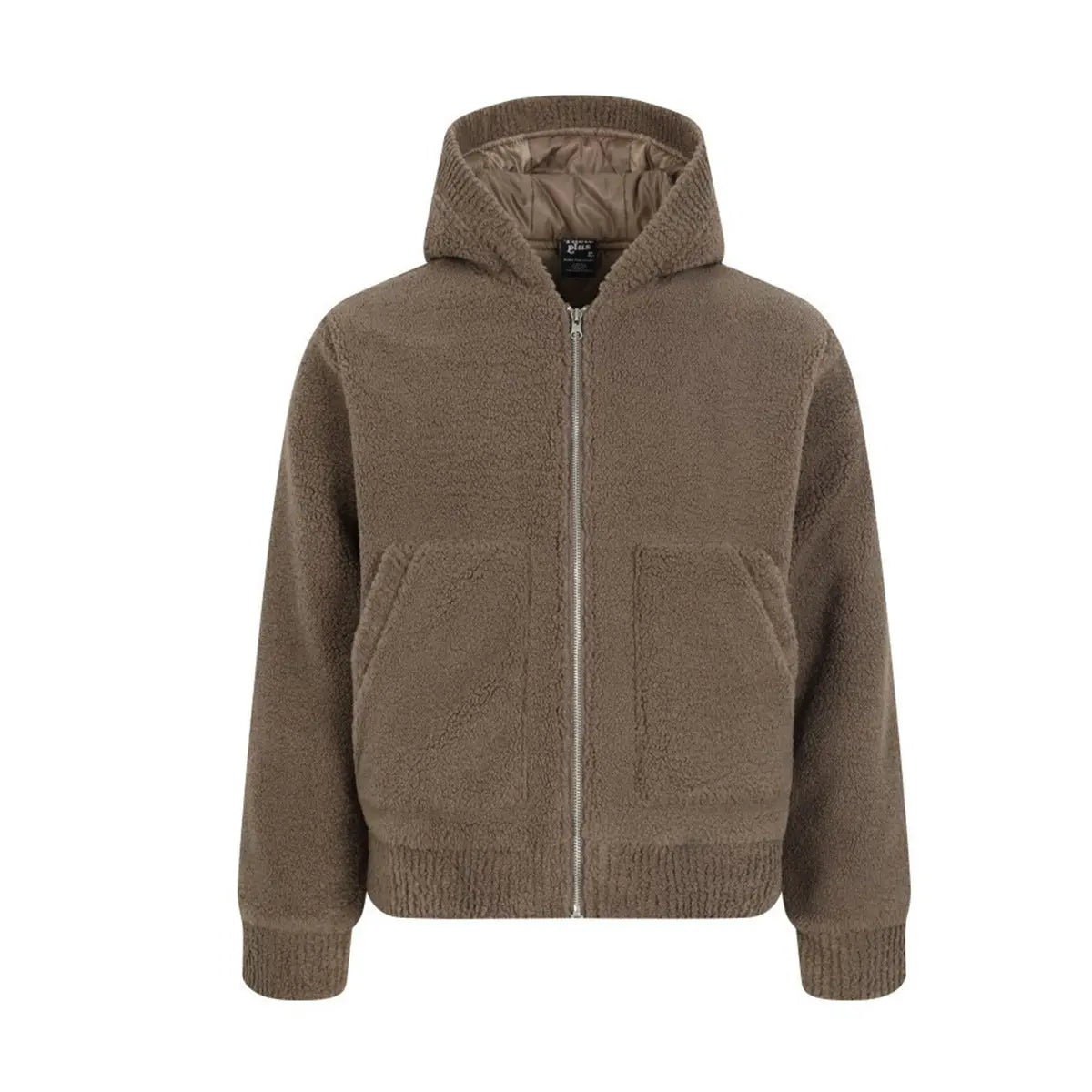 Lamb wool and velvet cotton coat hooded jacket eprolo