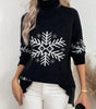 High Collar Christmas Sweaters Women's Clothing Markonline
