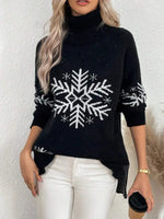 High Collar Christmas Sweaters Women's Clothing Markonline