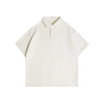 Jacquard texture polo shirt short sleeved men's T-shirt Markonline