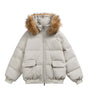 Parka Coat with Hood and Fur Collar Thickened Warm Winter Jacket for Men and Women eprolo