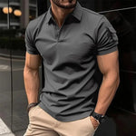 Polo shirt with collar buttons arm pockets sports polo shirt Markonline