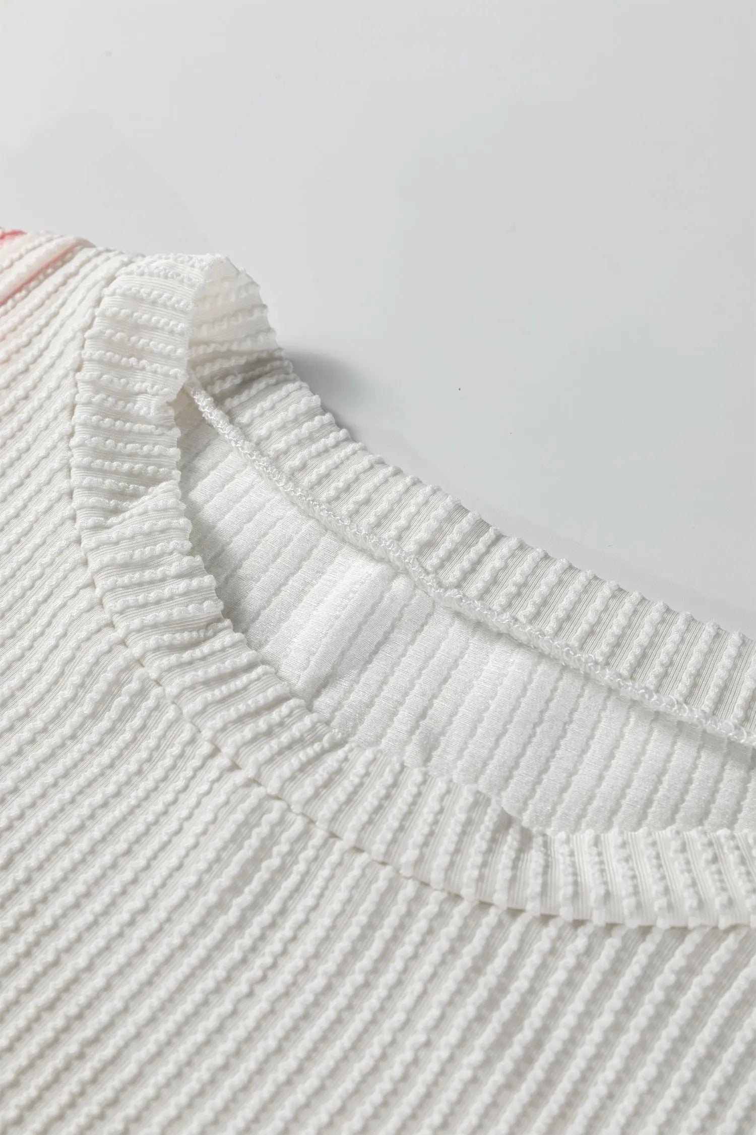 Beau Blue Color Block Corded Long Sleeve Top Dear-Lover Dropshipping