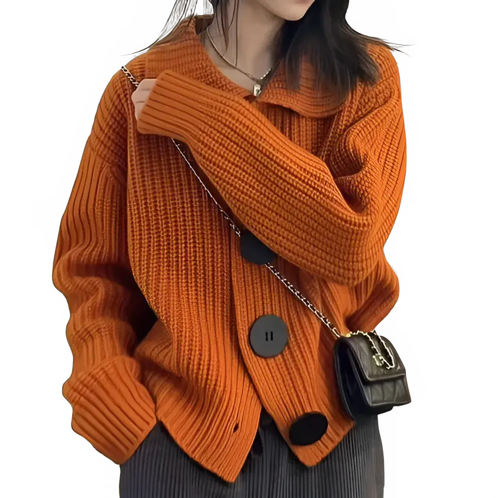 Chunky Knit Cardigan Jacket for Women