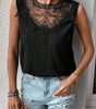 Black Guipure Lace Crochet Keyhole Back Tank Top Dear-Lover Dropshipping