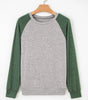 Evergreen Colorblock Raglan Long Sleeve T Shirt Markonline