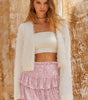 Sexy Beaded Skirt with Sequins and Pleats - Pure Color Short Skirt for Women Markonline
