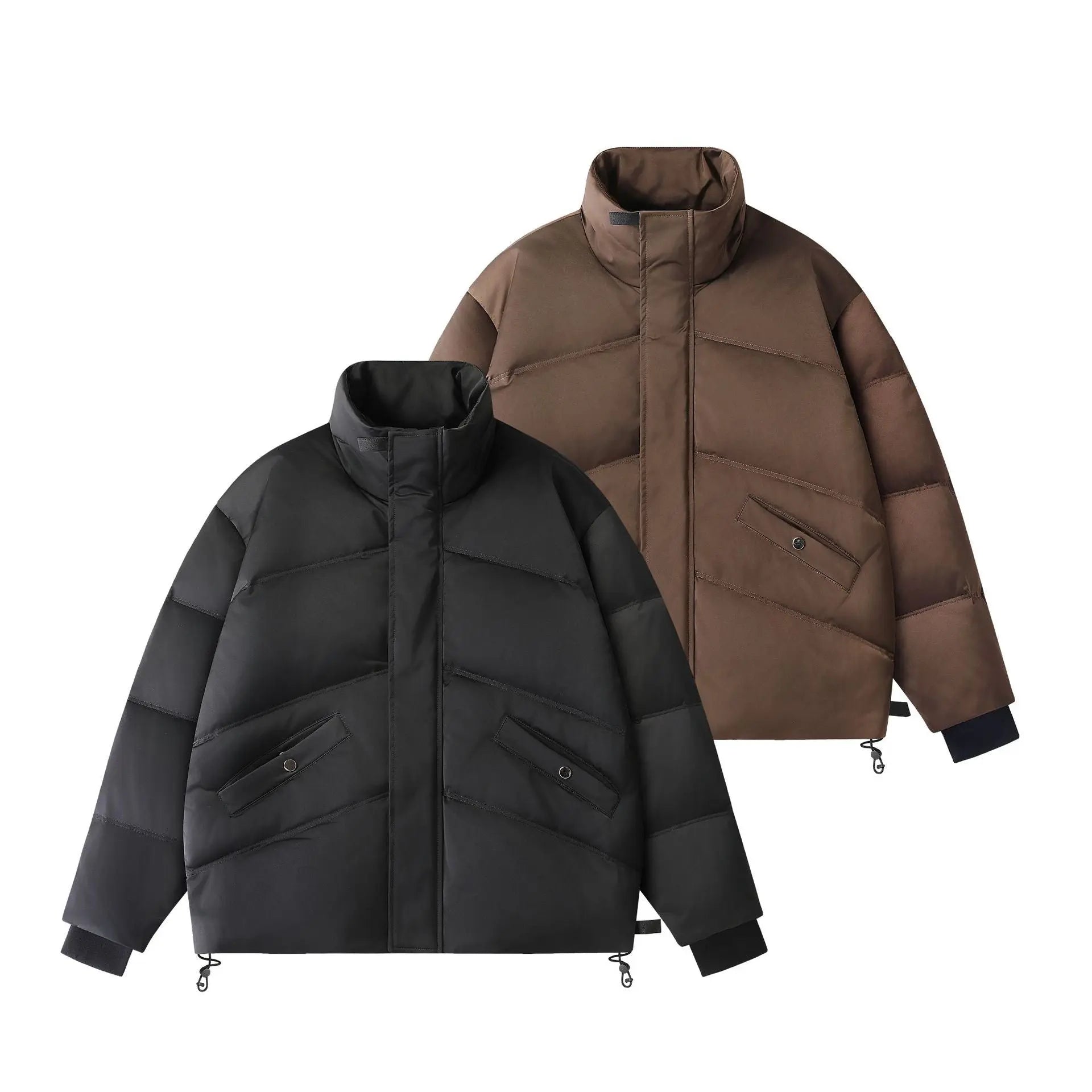 Stand Collar Down Jacket for Men and Women  White Duck Down Warm Coat Markonline