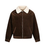 Wool collar and velvet cotton coat corduroy jacket Markonline